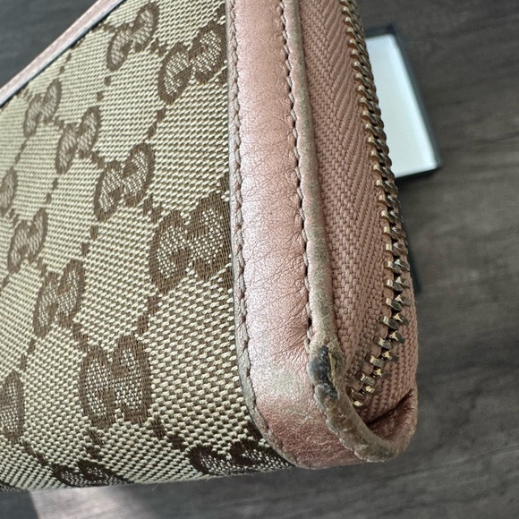 Gucci pink trim bamboo zippy wallet 🎀 - Picture 4 of 10